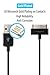 HomeSpot Sync & Charge 30 pin to USB Cable 6.6ft (2M) Extra Long Charging Cable Compatible with iPhone 4, iPhone 4S, iPad 1/2/3, iPod Touch, iPod Nano (1 Pack- Black)