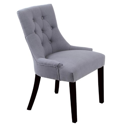 Amazon Com Monsoon Pacific Bay Castle Linen Chairs Steel Grey