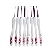 EA-STONE 8 Size Handle Aluminum Crochet Hooks Knitting Needles Craft Plastic Grip Handle Loom Tool ,Pink