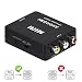 RCA to HDMI, AV to HDMI, 3RCA CVBS Composite Audio Video to 1080P HDMI Converter Adapter Supporting PAL/NTSC for PS3, TV, STB, VHS, VCR, PC, Laptop, Xbox, Camera, DVD Etc