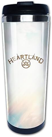 ASCHO2 - Indoor And Outdoor Cup - Stainless Steel Heartland Season Coffee Cup Mug, 14-Ounce - Perfect For Loving A Hot And Cold Beverage