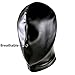 Adavidsource All-Inclusive Leather Head Hood Adult Restraints Hood Mask Nose Holes Breathable Bondage Mask for Unisex SM Flirting Head Mask
