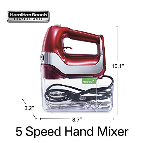Hamilton Beach Professional 5Speed Electric Hand Mixer with High