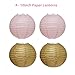 Pink and Gold Baby Shower Decorations for Girl - Baby shower Party Supplies Paper Lanterns/Tissue Pom Poms/Balloons/Banner/Sash/Glue Dots/Ribbon - Pink/White/Gold Decorations - Balloon/Lantern Princess Baby Products - Its a girl baby shower decoration