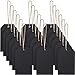 40 Pcs Mini Chalkboard Tags Small Hanging Chalkboard Sign Hanging Wooden Tags with String Double Sided Erasable Buffet Food Name Chalk Board Labels for Christmas Weddings Gift DIY Craft(Black)