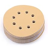 Sanding Disc, 5 Inch 8 Hole 400 Grit Hook and Loop Sandpaper, Random Orbital Sander Round Sand Paper by LotFancy, Pack of 100