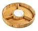 Chip and Dip Serving Bowl – Wooden Appetizer Platter Set with Dip Cup for Salsa, Guacamole, Nacho, Vegetables, Taco Chip, Snacks and More – 12 Inch Diameter. Perfect for the BIG GAMES !