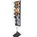 Dart Caddy, Wall Mount Wood Dart Holder/Stand, Displays 5 Sets of Steel/Soft Tip Darts, Solid Wooden Rack with Accessory Storage Bag, compatible with Sisal & Electronic Dartboard, Surrounds & Cabinets