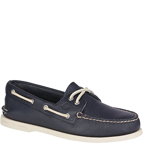 Sperry Top-Sider Men's Authentic Original 2-Eye Boat Shoe, New Navy, 11.5 M US