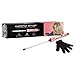 Chopstick Styler CLASSIC Curling Wand/Iron - Ceramic Hair Curler for Professional Tight Spiral Curls - Clipless, Thin, Large, Hot Rod Barrel, Pink - 450ºF in 15s - Heat Protection Glove