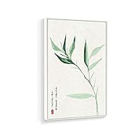 Framed Canvas Home Artwork Decoration Antique Plant Canvas Wall Art for Living Room, Bedroom - 16x24 inches