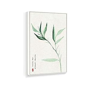 Framed Canvas Home Artwork Decoration Antique Plant Canvas Wall Art for Living Room, Bedroom - 16x24 inches