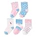SUNBVE Toddler Girls' Bunny Fancy Fun Cotton Ankle Socks 5 Pack