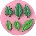 Funshowcase 6 Leaves Fondant Leaf Candy Mold for Sugar Paste, Chocolate, Fondant, Butter, Resin, Polymer Clay, Wax, Soap, Crafting Projects and Cake Decoration