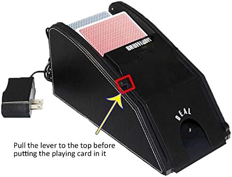 Automatic Card Shuffler,Plastic Electronic Professional Card Shuffler,2 in 1 Shuffle Deal Machine Battery Operated for Party