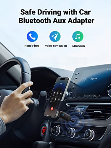 UGREEN Bluetooth 5.4 Transmitter and Receiver for Car TV Airplane, 2 in 1 Wireless 3.5mm Bluetooth Aux Adapter, Dual Devices Paired, Compatible with Car TV Airplane Home Stereo Headphones and More