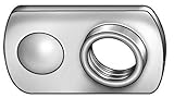 1/4"-20 Steel Tab Base Weld Nut with