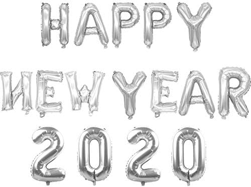 HLPDLQ Banner 14pcs 16inch Rose Gold Number 2020" Balloon Foil Baloons Celebration Merry Christmas Happy New Year Party Decorations Supplies