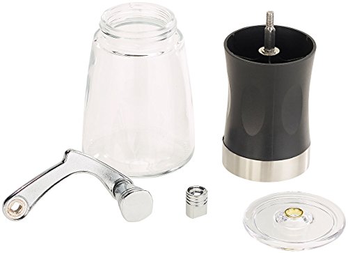 Rosenstein & Söhne Handkaffeemühle: Hand-Kaffeemühle mit Keramik-Mahlwerk, stufenlos einstellbar, 19 cm (Manuelle… – Bild 6