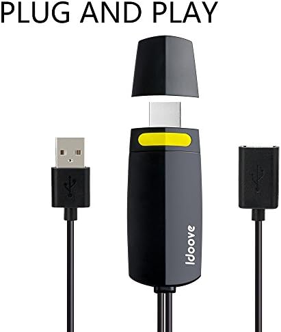 idoove Lightning to HDMI Cable 1080P HDTV Adapter for iPhone 5/5S/6/6s Plus/7/7 Plus /iPad/iPod (No Needs Personal Hotspot)