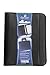 Executive Office Solutions Professional Business Padfolio Portfolio Briefcase Style Organizer Folder with Handles Notepad and 3 Ring Binder Synthetic Leather – Black (F044)