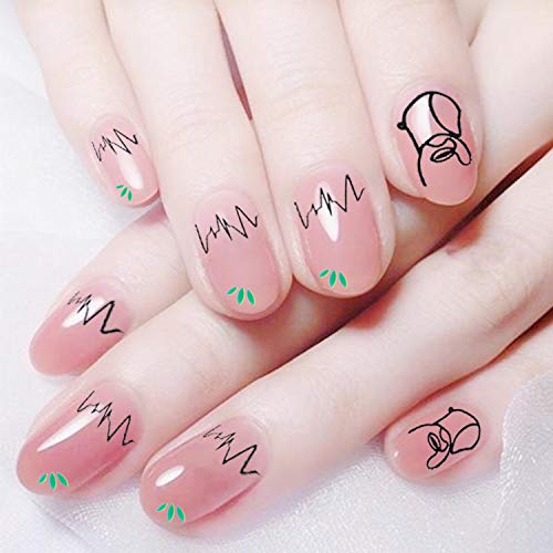 Nail Stickers for Girls Kids Nail Decals Self Adhesive Valentine Nail Stickers for Women