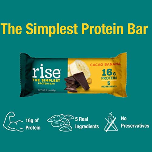 Rise Whey Protein Bar, Chocolate Banana, 16g Protein 4g Dietary Fiber