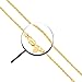 Lifetime Jewelry Gold Necklaces for Women & Men [ 2mm Rope Chain ] with Up to 20X More 24k Plating Than Other Necklace Chain - Durable Gold Necklace with Free Lifetime Replacement Guarantee 16