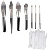 CLOTHOBEAUTY 40 pcs Makeup Brushes Pen Guard Protector Set Reusable Expandable Mesh Cover(Not include Brushes)
