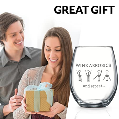 Funny Wine Glasses for Women or Men, Unique Wine Glasses, Fune Stemless Wine Glass, Cute Wine Glasses, Best Friends Wine Glass with Sayings, Cute Drinking Glasses, Novelty Gifts for Women, Wine Gift