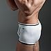 XUBA Men's Soft Cotton Sexy Low Waist Underwear Lingerie Boxer Briefs Grey Size - XL