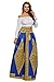 Dearlovers Women Retro Folk Print Full Length Maxi Beach Skirt Yellow