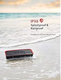 Vtin Altavoz Bluetooth portátil con graves extra, IPX6 impermeable, a prueba de golpes, resistente a los arañazos tanto para uso en exterior como en interiores