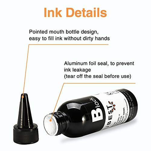 IUBEST-Kit-de-Recarga-Tinta-100-ml-Cada-Botella-para-HP-Impresoras-Cartuchos-de-Tinta-Recargables-y-Sistemas-CISS-1-Negro-1-Foto-Negro-1-Cian-1-Magenta-1-Amarillo