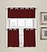 No. 918 Montego Grommet Textured Kitchen Curtain Valance, 56