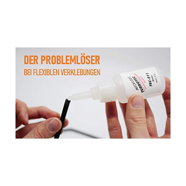 Microtec® Turbotec-911 Elastic Sekundenkleber | 20g | die perfekte Lösung für flexible Verklebungen | für Gummi, Leder… – Bild 4