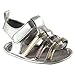Luvable Friends Unisex Baby Crib Shoes, Silver Metallic, 6-12 Months