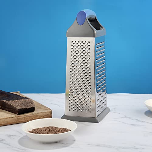 YOJOB Cheese Grater with 4 Sides for Parmesan cheese, Box Graters for