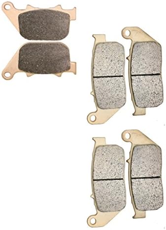 CNBK Sinter H-H Disc Brake Pads Set fit for HARLEY DAVIDSON Street Bike XL883 XL 883 cc 883cc L Sportster Low Spoke Wheel 2004 2005 2006 2007 2008 2009 2010 04 05 06 07 08 09 10 6 Pads