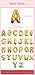 Zeato Single Alphabet Letter A Air Inflation Aluminum Foil Film Balloon [Non-Floatable] Celebration Party Multiple Occasions Home Decoration Supplies (Golden,16 inch)
