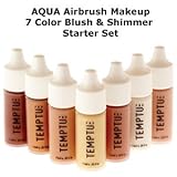 Temptu 1/4 Oz Aqua Blush And Shimmer 7 Pack