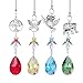 H&D HYALINE & DORA Sun Catcher Crystal Angel Decor Window Hang Pendant, Crystal Animal Design Suncatcher Ornament for Home Garden Yard Indoor Outdoor Decor