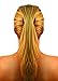 Mia e-Pony Elongated Ponytail Holder Hair Accessory, Modernized Banana Clip for Hollywood Hair for Women, Teens - Clear Color