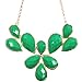 Wrapables Fancy Drop Shape Bubble Bib Statement Necklace