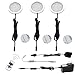 AIBOO Dimmable LED Under Cabinet Puck Lights 3 Lamps Kit with RF Remote Control for Home Kitchen Counter Lighting (Warm White 2700K)