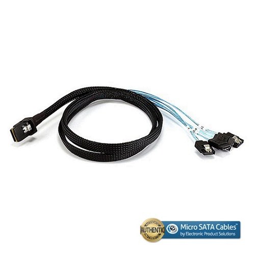 Mini SAS SFF-8087 36 Pin to 4 X 7 Pin SATA - 1 Meter