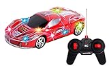 INTEGEAR R/C Remote Control Car 1:20 Scale with Colorful LED Lights, Kid Toys for Boys Girls to Improve Eye-Hand Coordination and Fine Motor Skills (Colors Vary)