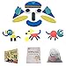 MEYALL Wooden Pattern Block Sets Animals Jigsaw Puzzle Shapes, Sorting and Stacking Game, Early Educational Toys Gift for Preschool Boys Girls Kids Children (38pcs Blocks & 64pcs Designs)