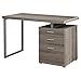 Monarch Specialties Computer Desk with File Cabinet-Left or Right Set-Up, 48
