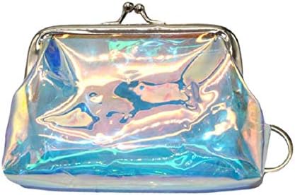 Vaycally Fashion Women Cute Colorful Long Wallet Coin Wallet Card Holder Handbag Transparent Laser Buckle Purse Square Clutch